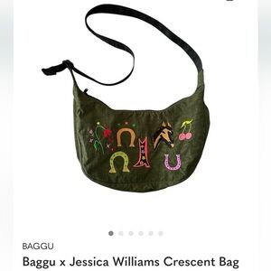 BAGGU Crescent Shoulder Bag - Olive Green